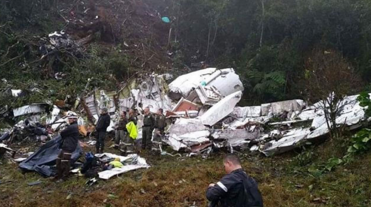 Accidente del avión de LaMia. Foto de archivo: hdpnoticias.com.ar