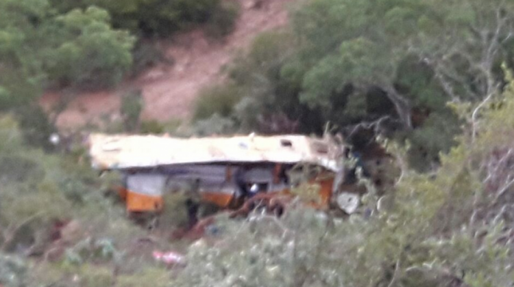 Accidente en la carretera Sucre-Santa Cruz. Foto: RRSS.