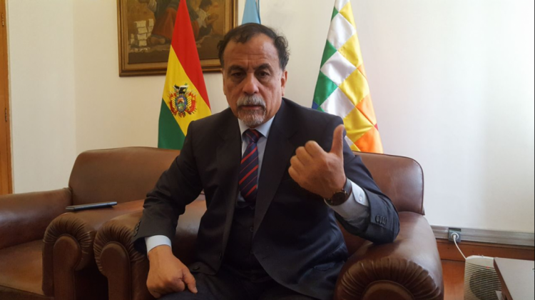 Normando Álvarez, embajador de Argentina en Bolivia. Foto: ANF