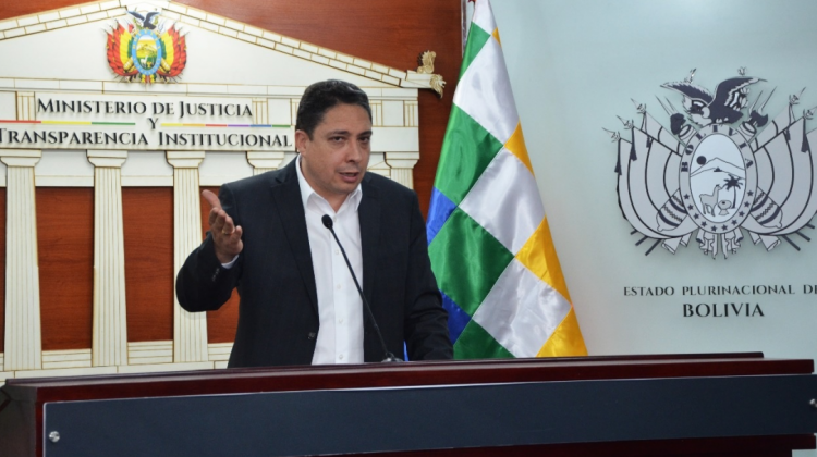 Ministro de Justicia, Héctor Arce. Foto: Ministerio de Justicia