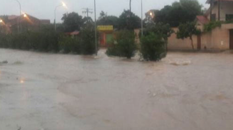 Inundaciones en Santa Cruz. Foto de archivo: Nestor Lovera.
