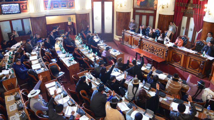 Una sesión de la Cámara de Diputados cuando se aprobaba el Código Penal. Foto: Diputados