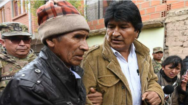Presidente Evo Morales cuando visitó Tupiza. Foto: ANF