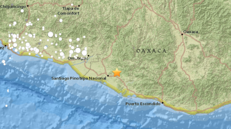 El epicentro del sismo fue a 11 kilómetros al sur de Pinotepa Nacional, Oaxaca.  Foto: CNN.