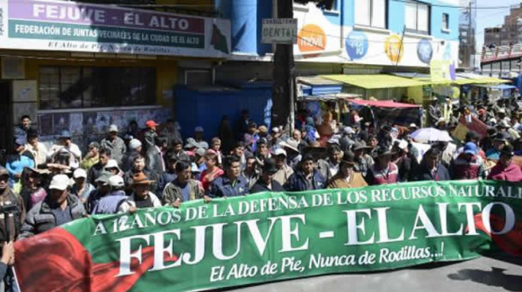 La Fejuve de El Alto.