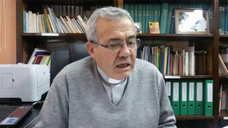 Secretario General Adjunto de la CEB, padre José Fuentes. Foto: El país en Tarija