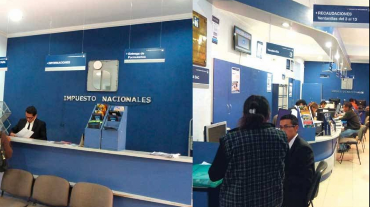 Oficinas de Impuestos Nacionales. Foto: radio Fides