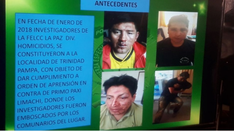 El director de la FELCC de La Paz explicó que Paxi lideraba un grupo criminal armado. Foto: RTP