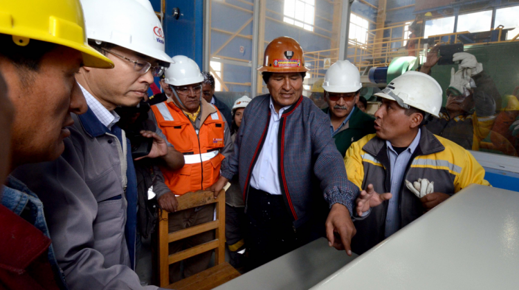 4 de febrero de 2015, fecha en que el presidente Evo Morales inauguró Lucianita. Foto: Vicepresidencia