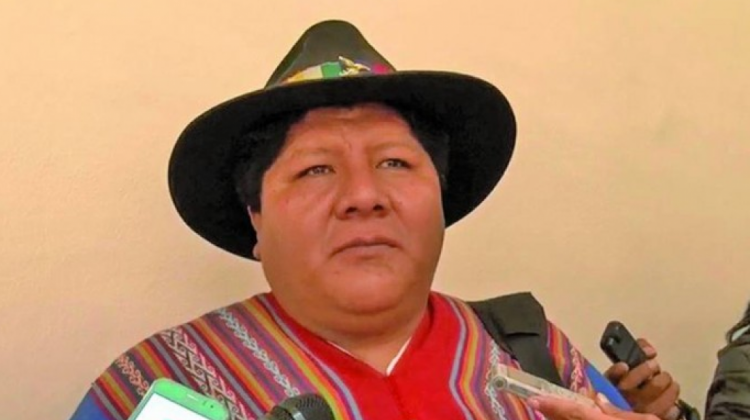 El representante de Conamaq, Hilarión Mamani. Foto: El Potosí