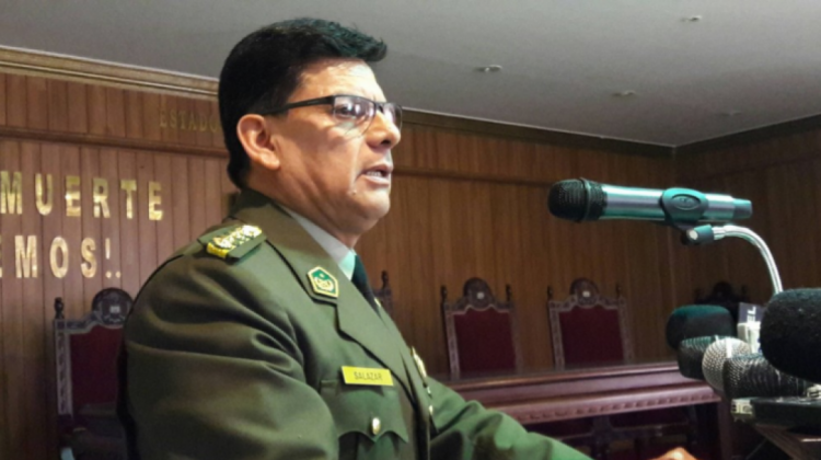 El excomandante de la Policía Boliviana, general Rino Salazar. Foto: archivo/ABI.
