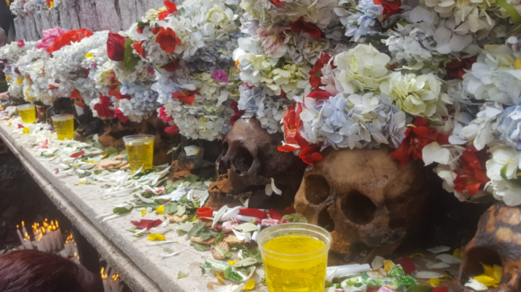 Las "ñatitas" del Cementerio General de La Paz. Foto: ANF