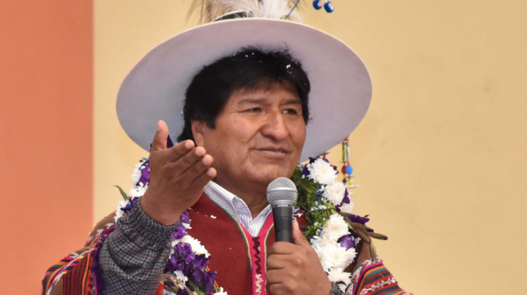 Evo Morales en un acto en Potosí. Foto: ABI.