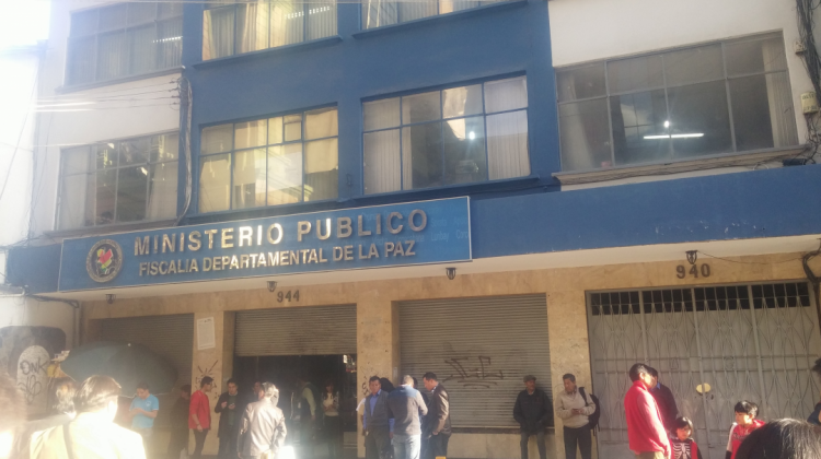 El edificio del Ministerio Público de La Paz. Foto de archivo: ANF.