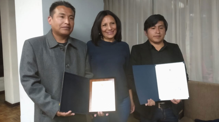 Los periodistas de ANF que fueron reconocidos por su trabajo.