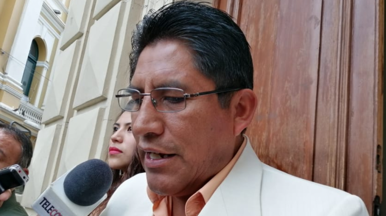 El gobernador de La Paz, Félix Patzi. Foto: ANF