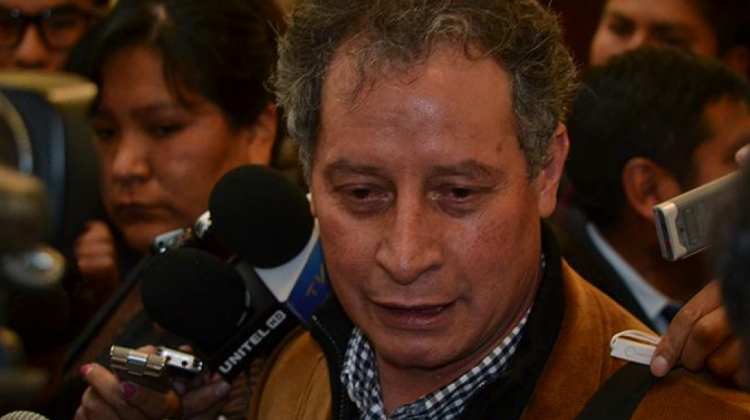 El ministro de Minería, César Navarro.  Foto: ABI