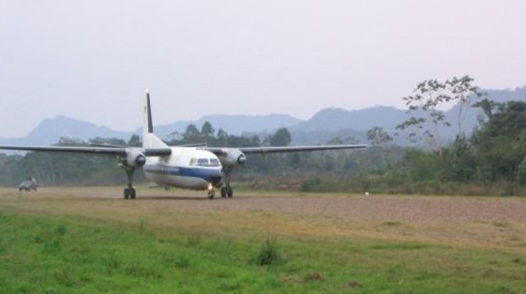 Pista de aterrizaje en Rurrenabaque. Foto: Erbol