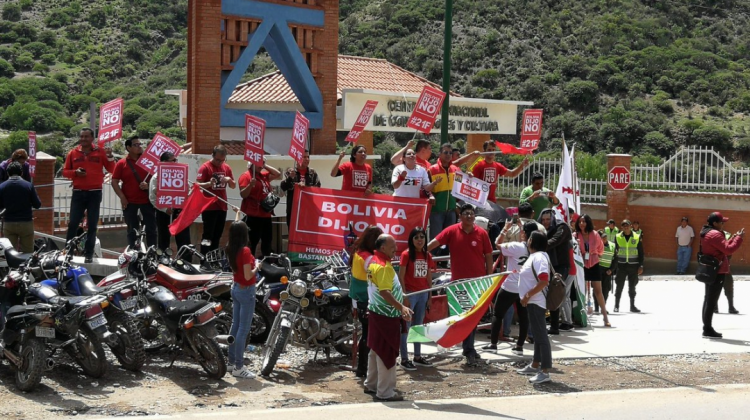 Los grupos de Bolivia dijo No. Foto: Twitter