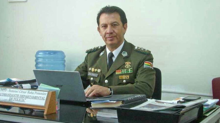 El excomandante departamental de Oruro, coronel Rommel Raña. Foto: archivo/Dehymar Antezana