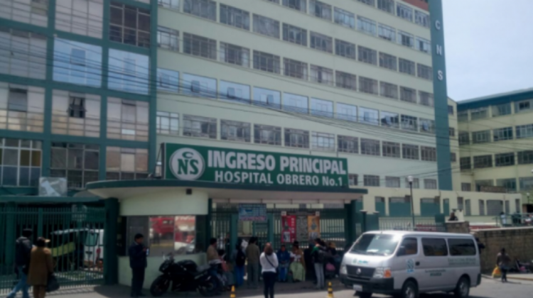 Frontis del Hospital Obrero. Foto: archivo/ANF.