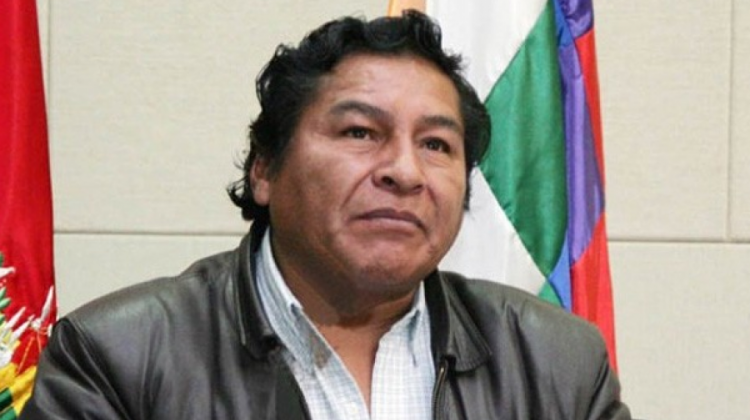El viceministro de Descolonización, Félix Cárdenas. Foto: La Voz de Tarija.