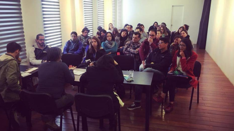 Talleres y encuentros con profesionales y estudiantes de cine. Foto: Bolivia Lab