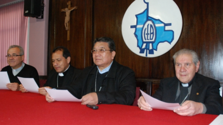 Representantes de la Conferencia Episcopal Boliviana. Foto: CEB.