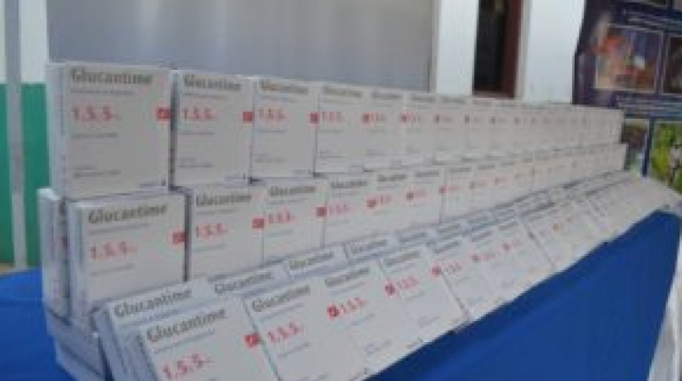 El medicamento Glucantime para el tratamiento de leishmaniasis (Foto: Gobernación de Pando)