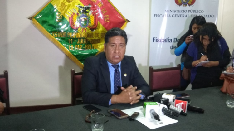El fiscal departamental de La Paz, William Alave. Foto: ANF