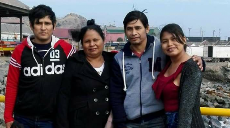 La familia Veizaga Soto en Tocopilla, Chile. Foto: Facebook