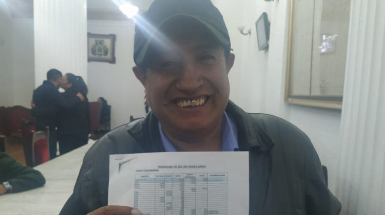 Documento presentado por el diputado Quispe.  Foto:ANF.