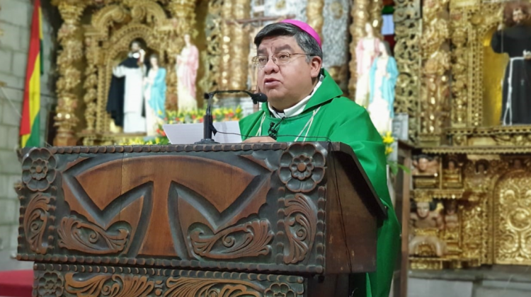Obispo monseñor Giovani Arana. Foto:Comunicación CEB
