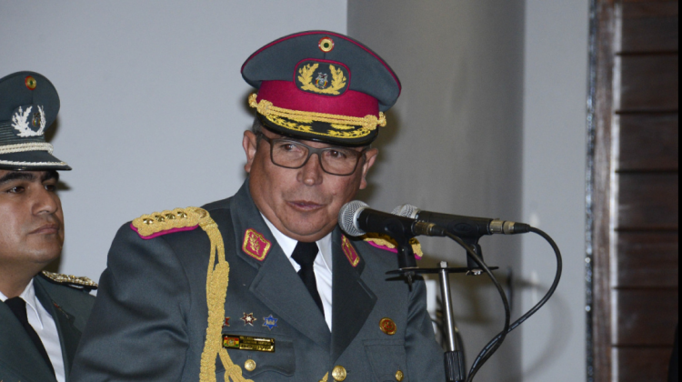 El comandante de las Fuerzas Armadas (FFAA), general Williams Kaliman Romero. Foto: ABI