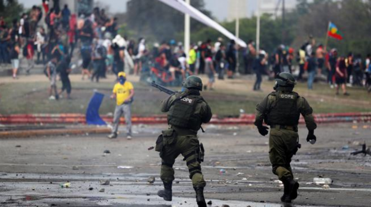 Protestas en Chile. Foto: Reuters