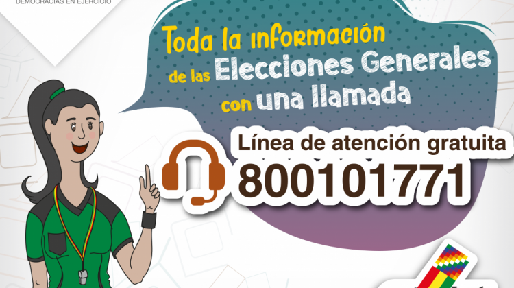 Se atenderán las consultas de lunes a domingo, entre las 6:00 a 23:00 horas. Foto: TSE