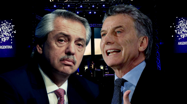 Alberto Fernández y Mauricio Macri. Foto: Radio EME.