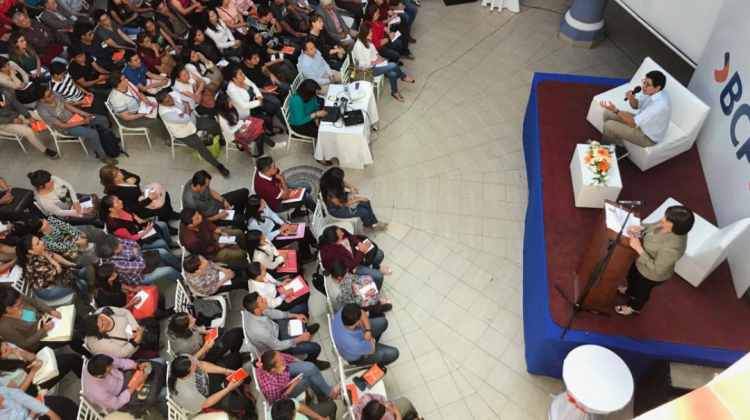 El Foro en Tarija se realizó el pasado 8 de octubre en el salón principal de El Marqués. Foto: BCP