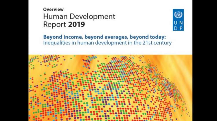 Imagen de la portada del Informe sobre Desarrollo Humano 2019. PNUD