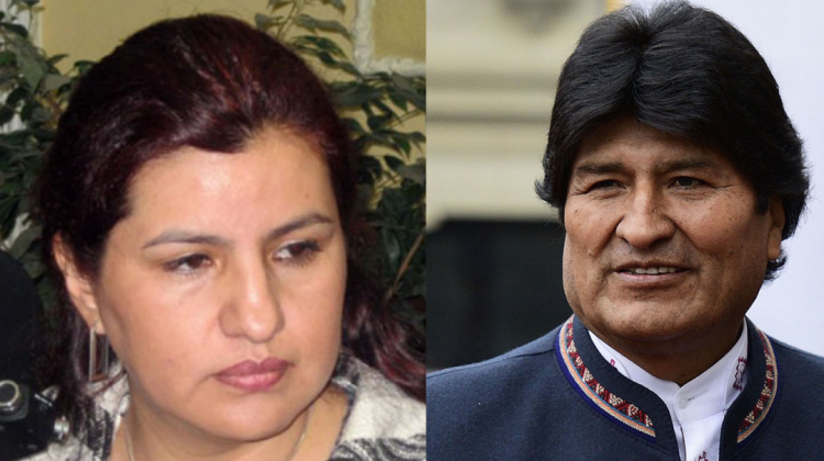 Rebeca Delgado, exlegisladora; Evo Morales, expresidente de Bolivia. Foto: Archivo/Internet.