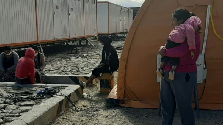 Migrantes en Pisiga. Foto: Cortesía