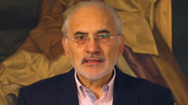 Candidato presidencial Carlos Mesa. Foto: Captura de video
