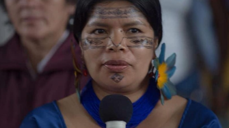 Patricia Gualinga, es jueza del Tribunal Internacional de los Derechos de la Naturaleza. Foto. ANF