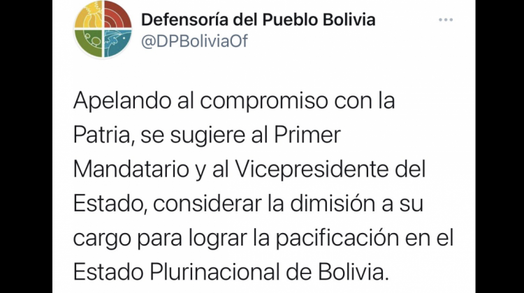 El mensaje que fue eliminado del Twitter. Foto: @arquitecta