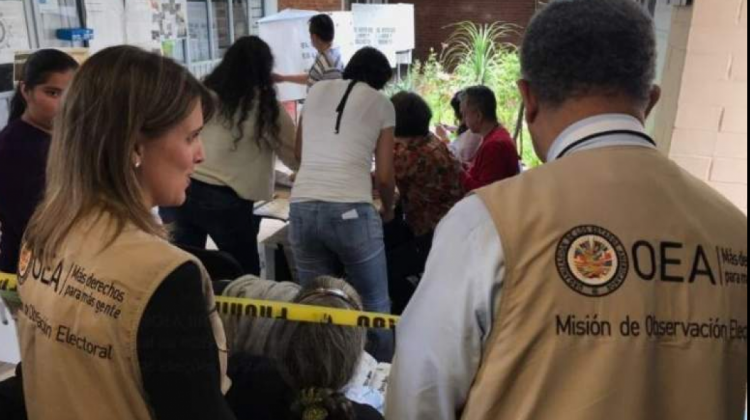 OEA participa de observador en diferentes procesos electorales en Bolivia. Foto: Página Siete