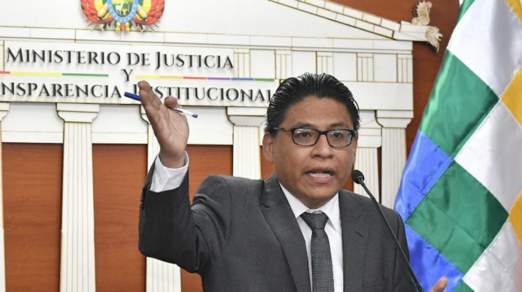 Ministro de Justicia, Iván Lima. Foto: APG
