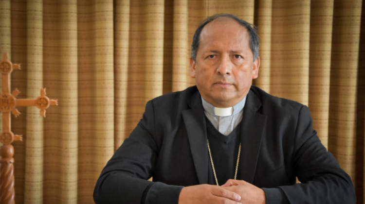 Presidente de la Conferencia Episcopal Boliviana (CEB), Monseñor Ricardo Centellas. Foto: CEB