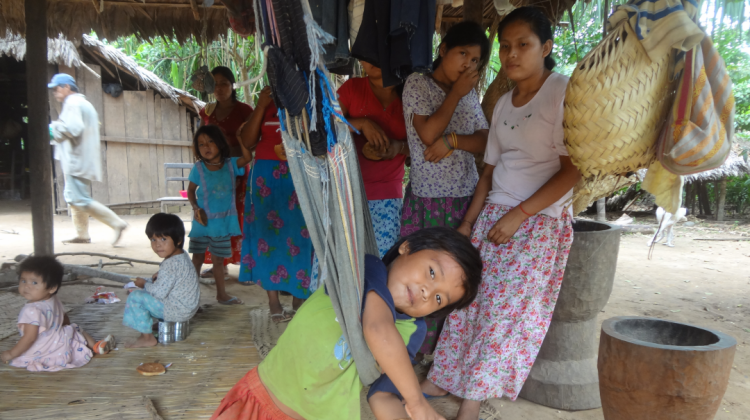 Habitantes de una comunidad Tsimane'. Foto: ANF