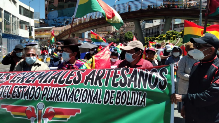 Movilización en La Paz. Foto y video: ANF