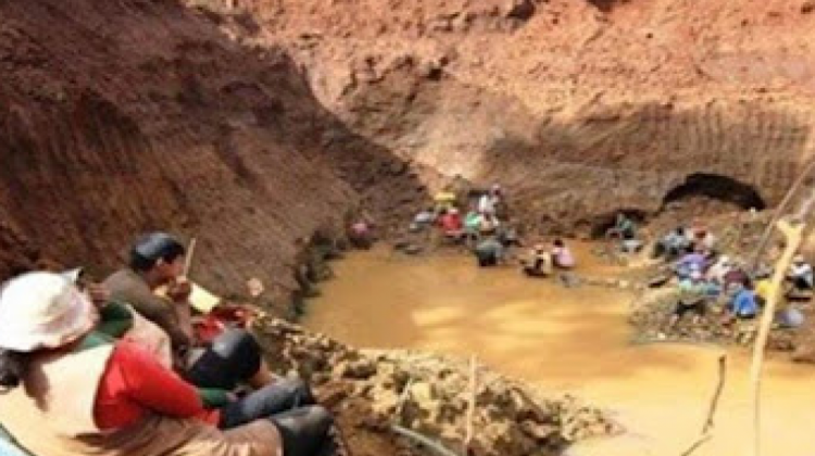 Minería aurífera en La Paz. Foto. Archivo